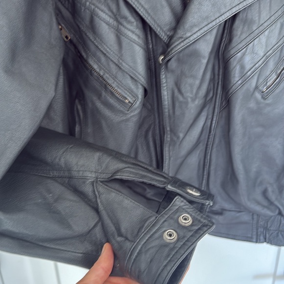 Wilson’s Black Leather Jacket, Sz L - Picture 6 of 11